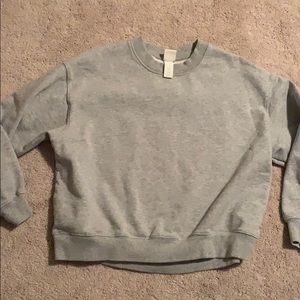 h & m gray crewneck